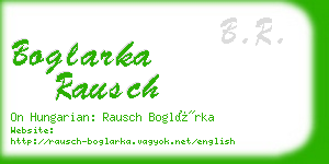 boglarka rausch business card